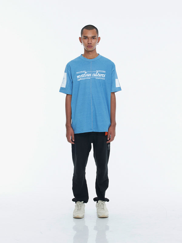 Space Available Artisan Mycelium Culture T-Shirt Indigo