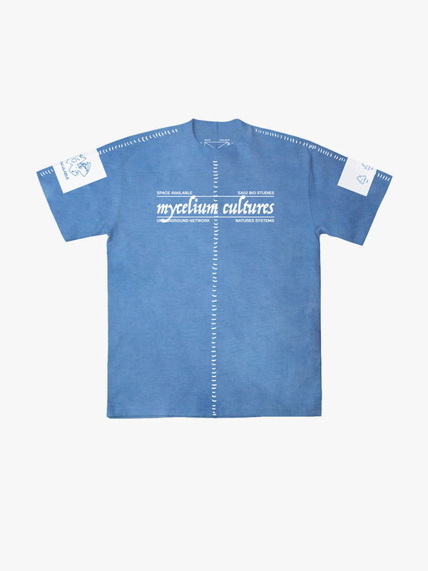 space available Artisan Mycelium Culture T-Shirt Indigo