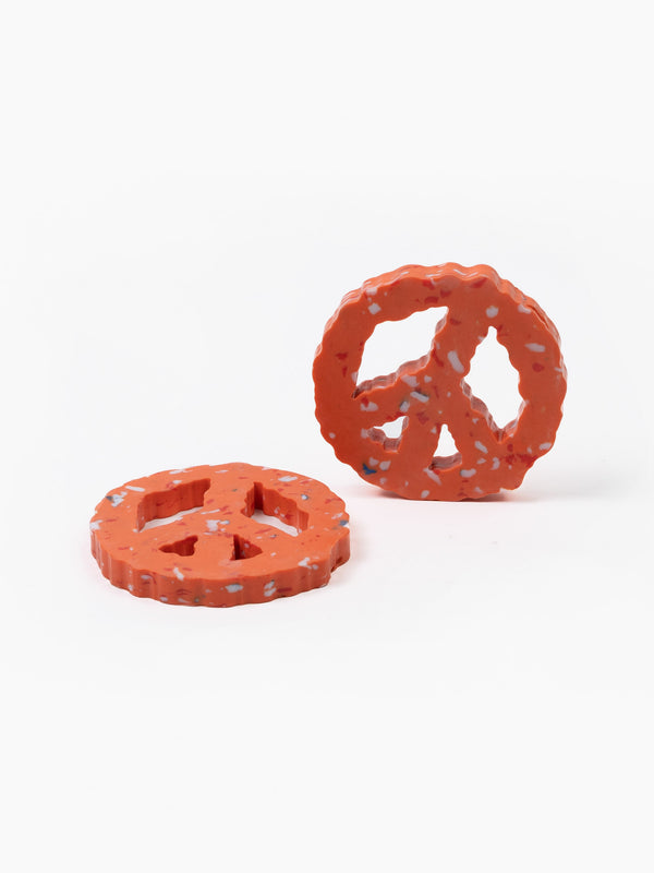 Space Available Clouded Peace Coaster Set Of 4 Orange