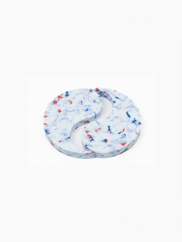 space available Dualism Recycled Plastic Coasters Set of 4 White