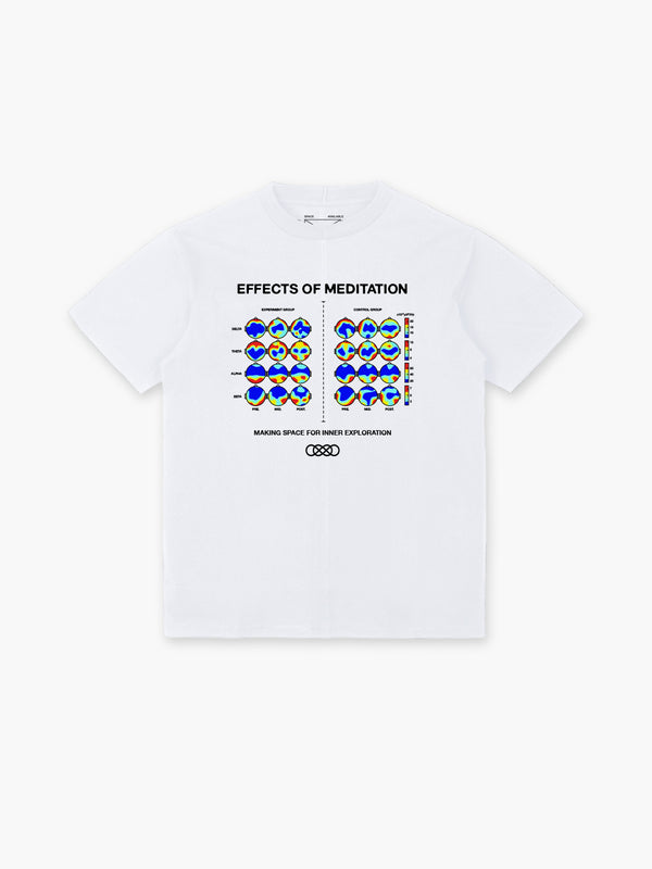 space available Effects of Meditation T-Shirt White