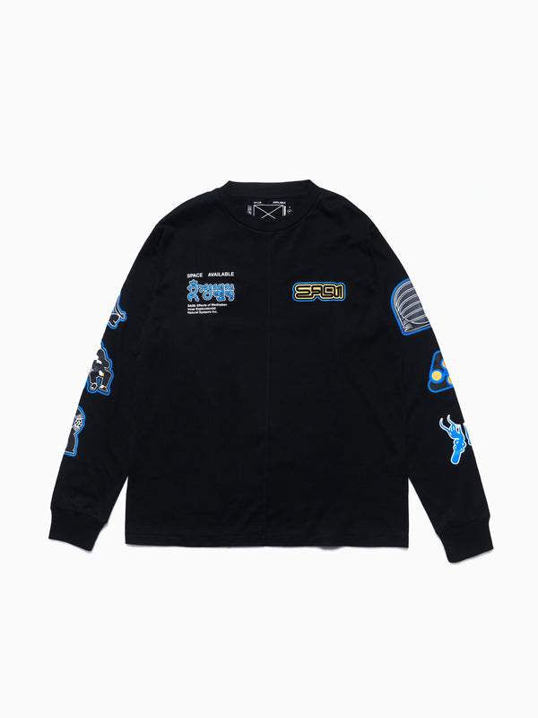space available Natural System Long Sleeve Tee Black