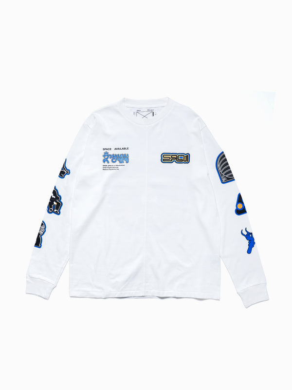 space available Natural System Long Sleeve Tee White