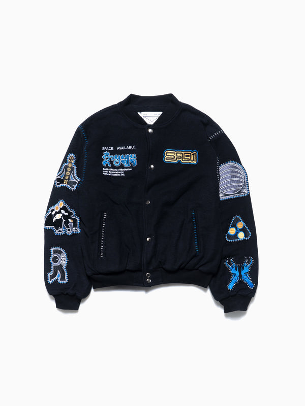space available Natural System Varsity Jacket Black