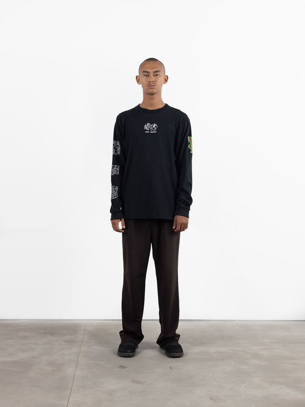 Space Available New Green World Long Sleeve T-Shirt Black