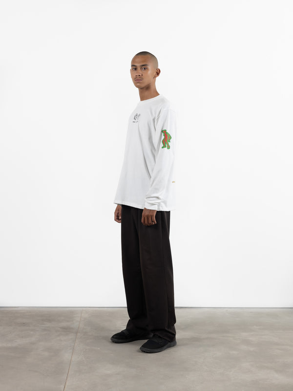 Space Available New Green World Long Sleeve T-Shirt White