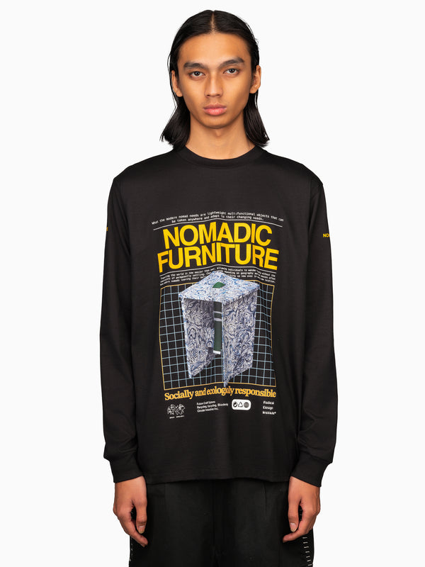 Space Available Nomadic Furniture Long Sleeve Tee Black
