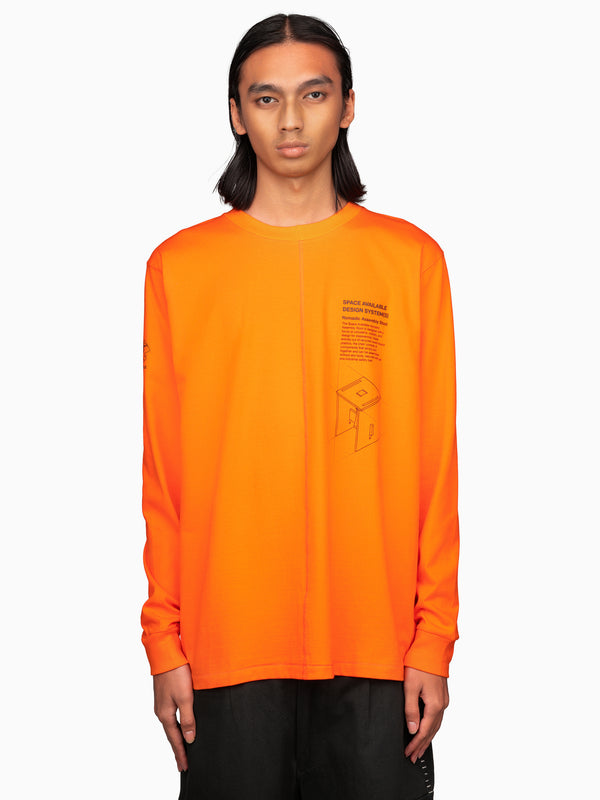 Space Available Nomadic Stool Long Sleeve Tee Orange