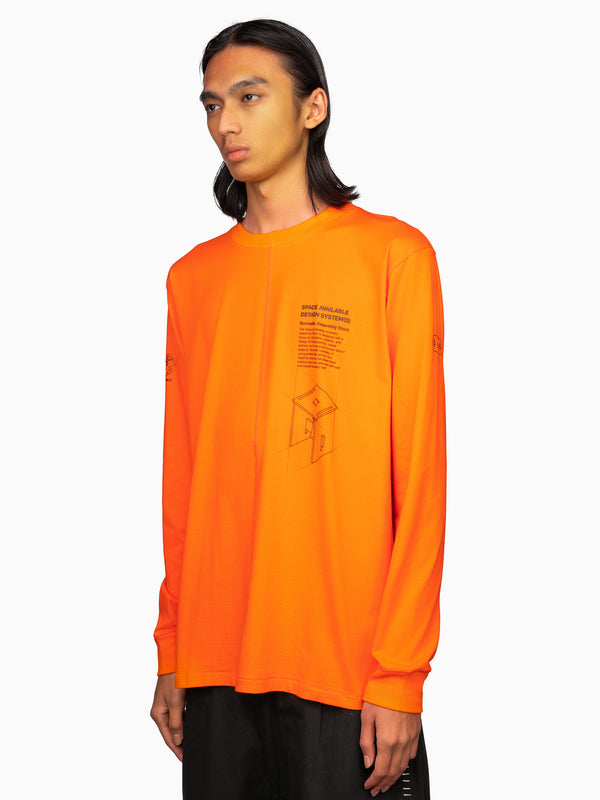 Space Available Nomadic Stool Long Sleeve Tee Orange