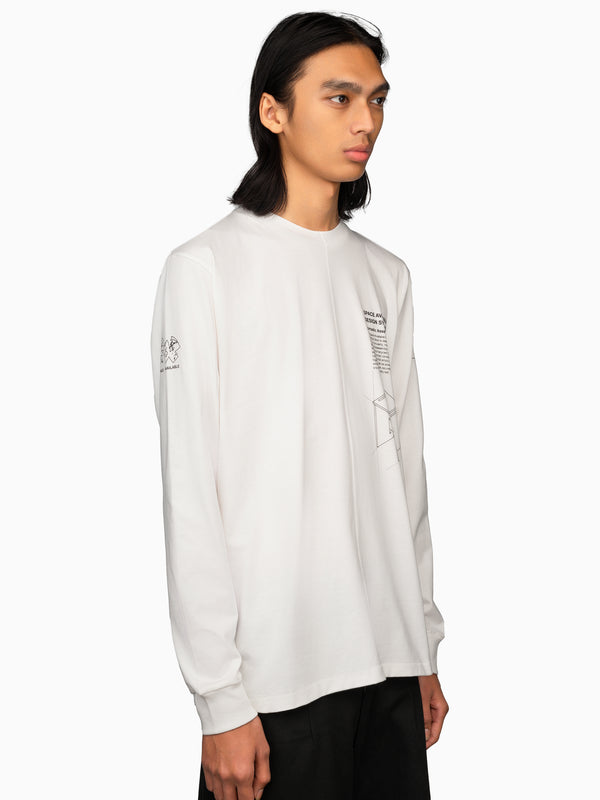 Space Available Nomadic Stool Long Sleeve Tee White