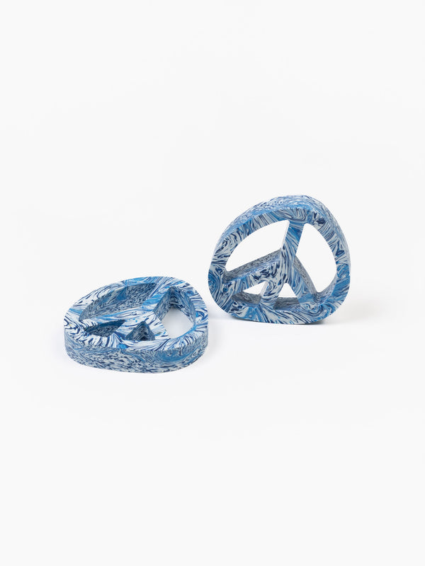 space available Peace on Earth Coaster Set of 2 Blue