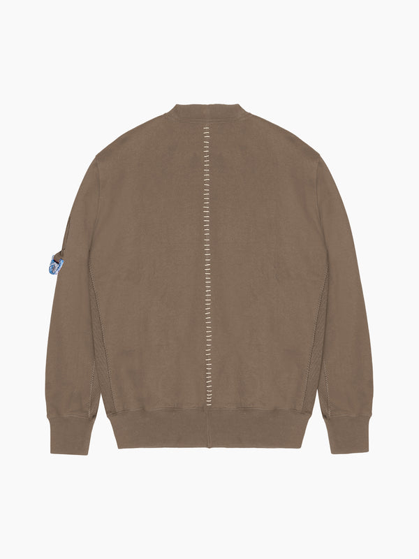 Space Available Plant Dyed Artisan Sweatshirt Earth Dust