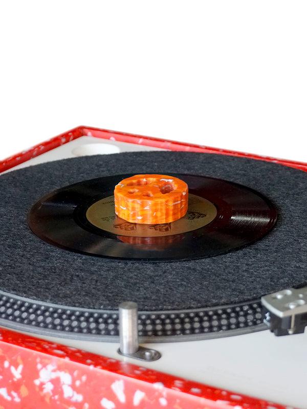 Space Available Recycled 7 Inch Vinyl Adapter Orange