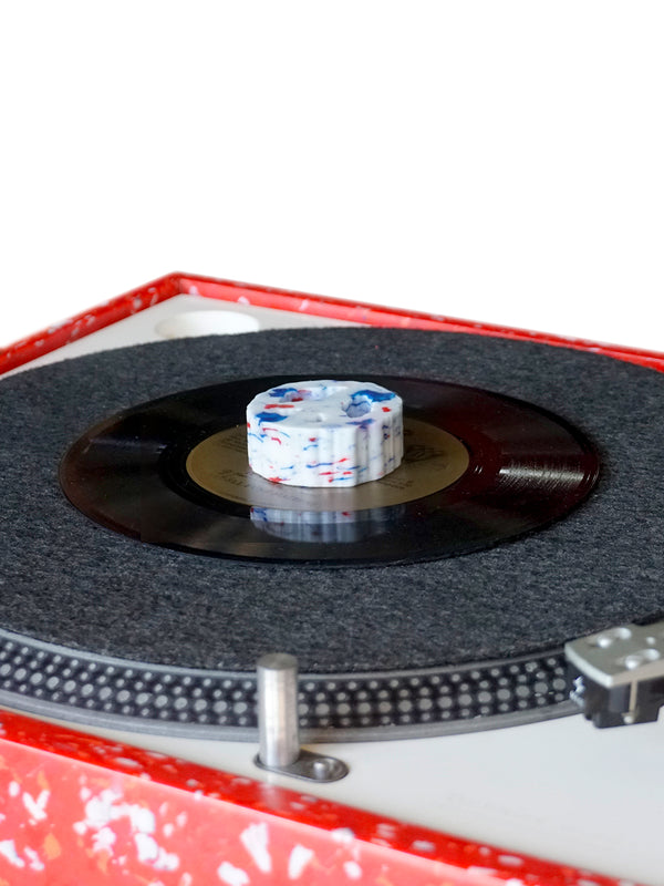 Space Available Recycled 7 Inch Vinyl Adapter White