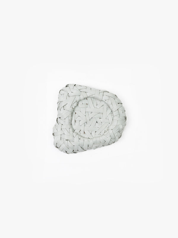 Space Available Recycled Plastic Woven Ecology Coaster White