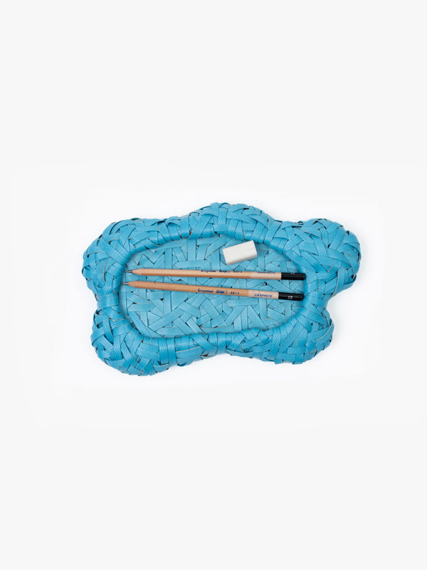 Space Available Recycled Plastic Woven Ecology Tray Blue