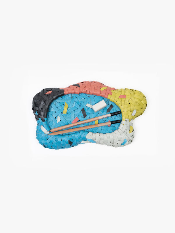 Space Available Recycled Plastic Woven Ecology Tray Multicolour