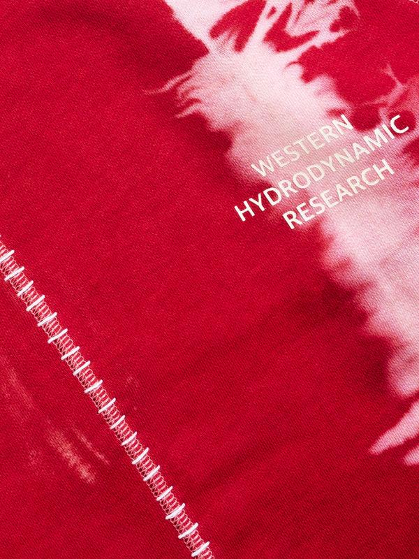 Space Available SA X WHR Logo Crewneck Sweat Tie Dye Red