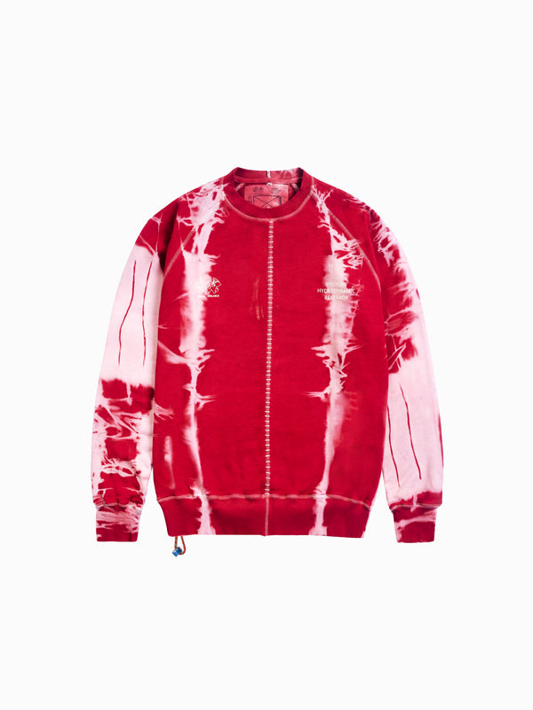 space available SA x WHR Logo Crewneck Sweat Tie Dye Red