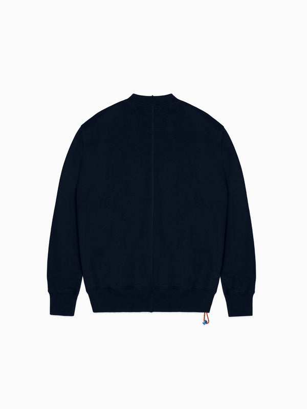 Space Available SA X WHR Upcycled Logo Sweatshirt Navy