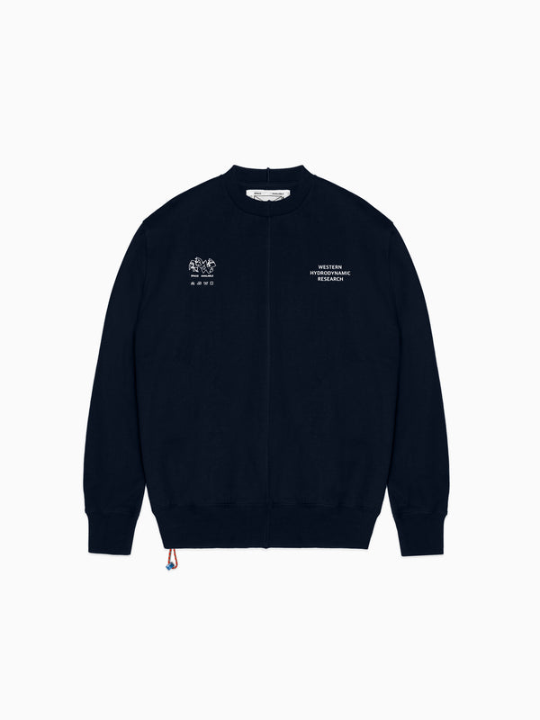 space available SA X WHR Upcycled Logo Sweatshirt Navy