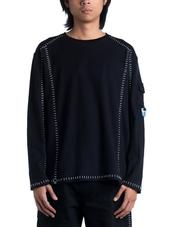 Space Available Artisan Long Sleeve Tee Black