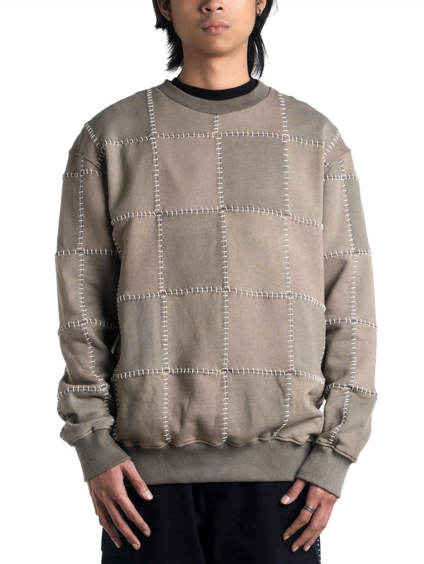 Space Available Artisan Patch Sweatshirt Brown