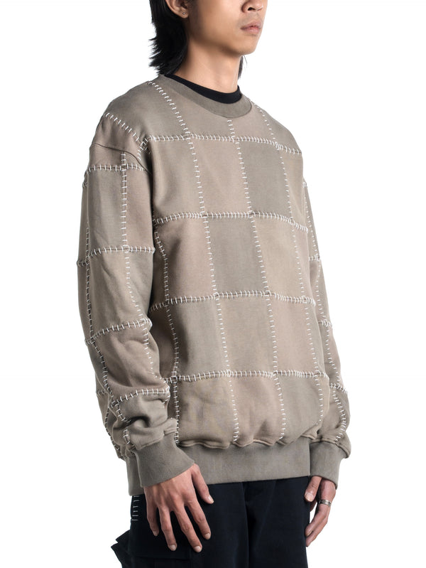 Space Available Artisan Patch Sweatshirt Brown