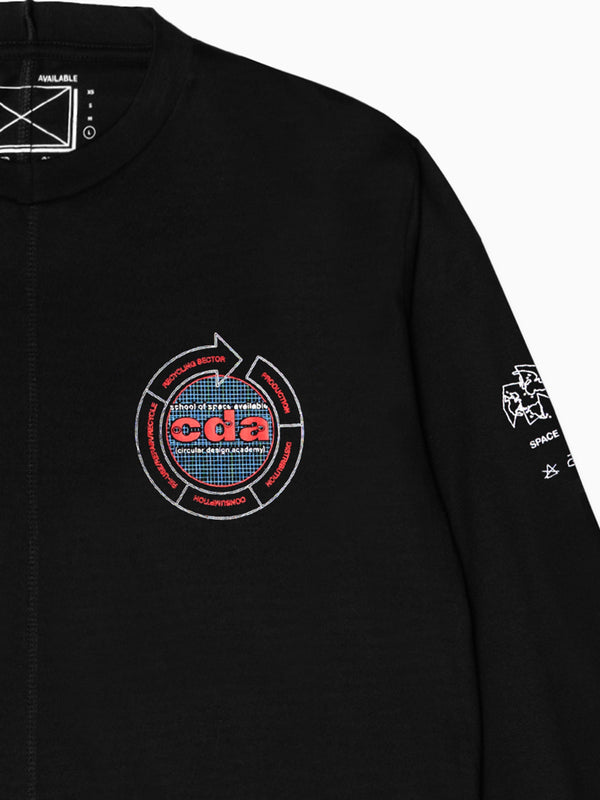 Space Available CDA Logo Long Sleeve T-Shirt Black