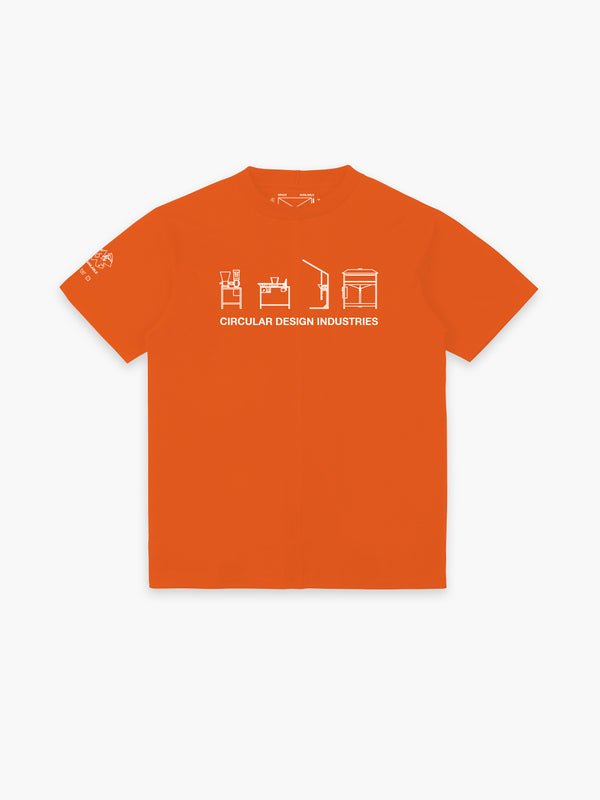 space available Circular Industries T-shirt Orange