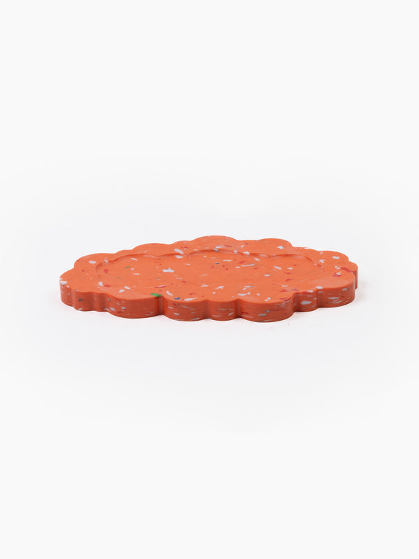 Space Available Clouded Desk Tray Orange