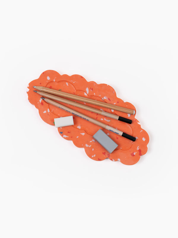 Space Available Clouded Desk Tray Orange