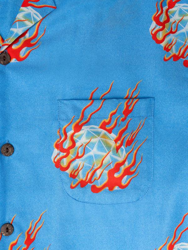 Space Available DOME ON FIRE BLUE