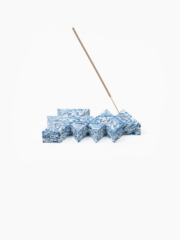 Space Available Dymaxion Map Incense Holder Blue
