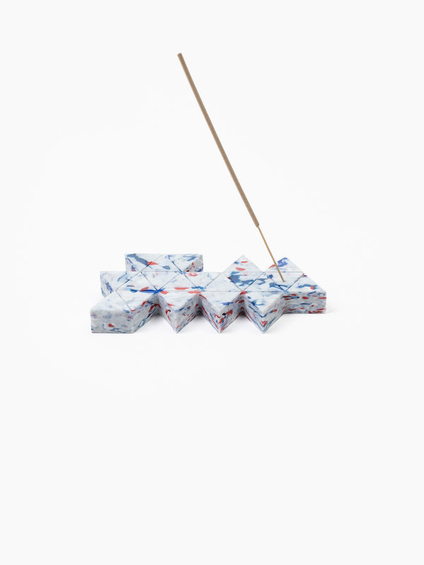 Space Available Dymaxion Map Incense Holder White