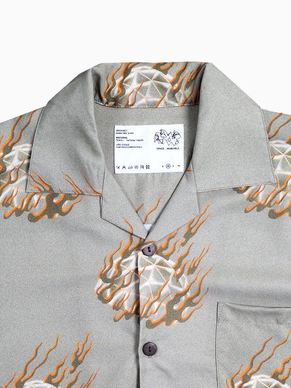 Space Available EARTH DOME ON FIRE SHIRT