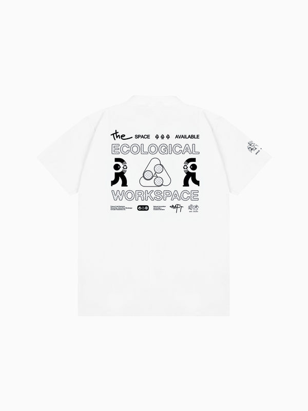 Space Available Ecological Workspace Tee White