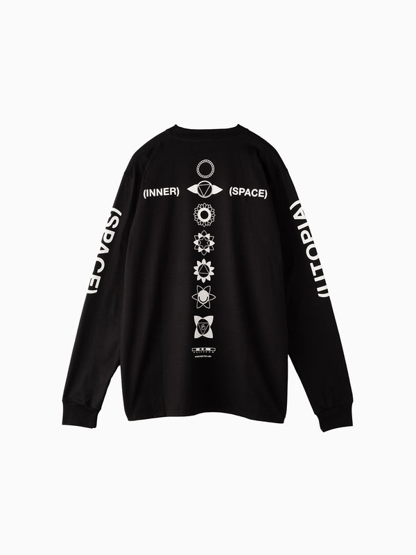 Space Available Inner Space Long Sleeve Tee Black