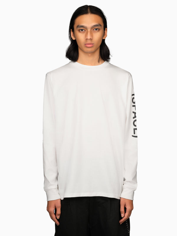 Space Available Inner Space Long Sleeve Tee White