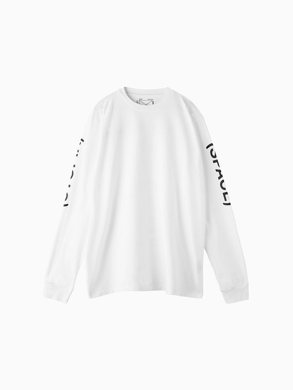space available Inner Space Long Sleeve Tee White