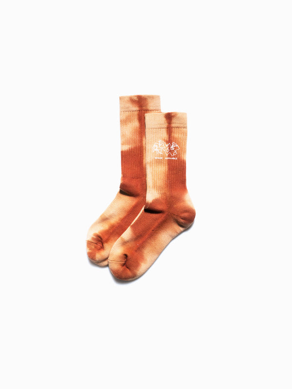 space available Logo Sock Tie Dye Orange