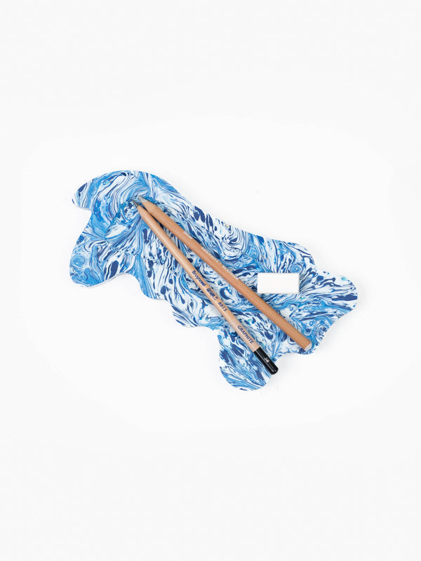 Space Available Melting Structures Desk Tray Blue