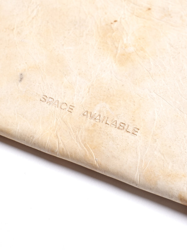 Space Available Mycelium Leather Wallet Natural