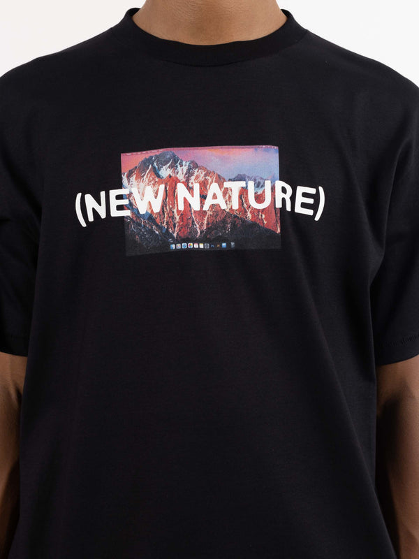 Space Available New Nature T-Shirt Black