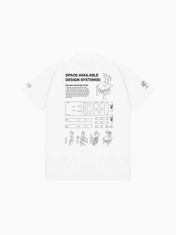 Space Available Nomadic Chair Tee White