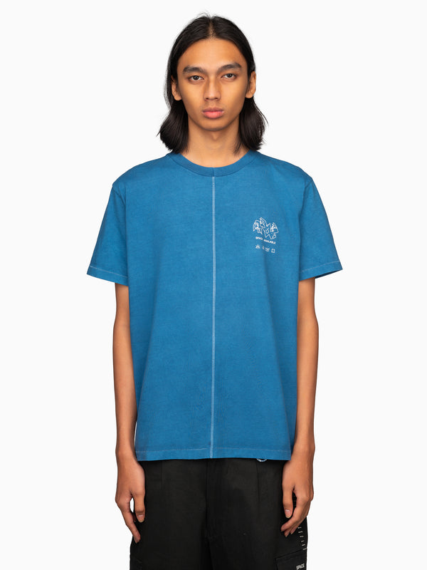 Space Available Plant Based Basic Tee Blue