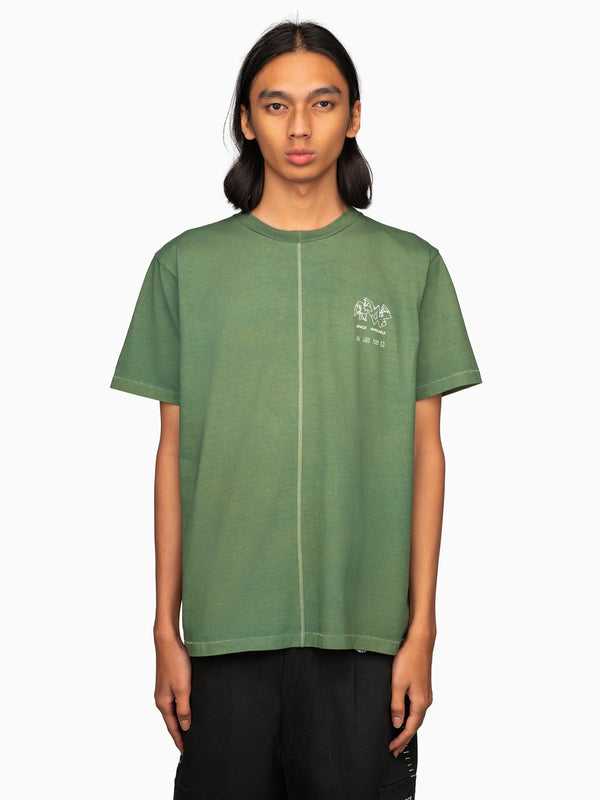 Space Available Plant Based Basic Tee Green