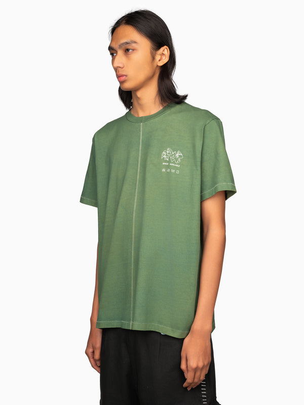 Space Available Plant Based Basic Tee Green