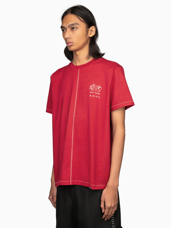 Space Available Plant Based Basic Tee Red