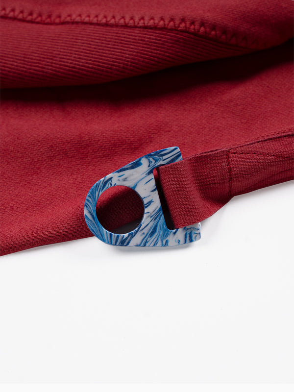 Space Available Plant Dyed Artisan Sweatshirt Red